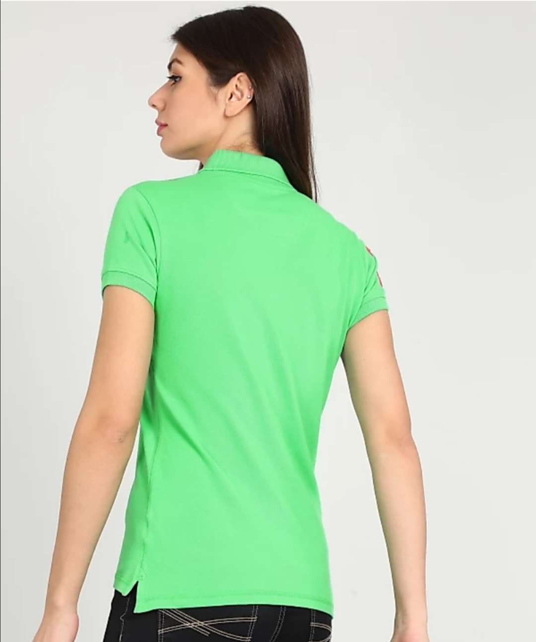Elevate Women Polo Neck Apple T-Shirt